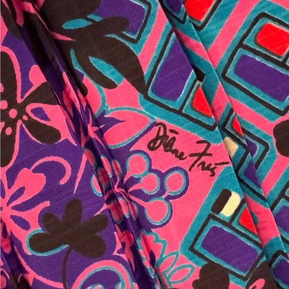 Vintage Diane Freis Signature Print Skirt & Silk Jacket Bundle - Picture 5 of 13